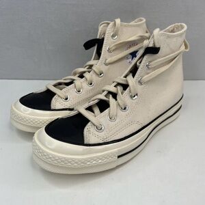 Converse High-Top Sneakers with Black Leather Tongue NWOT